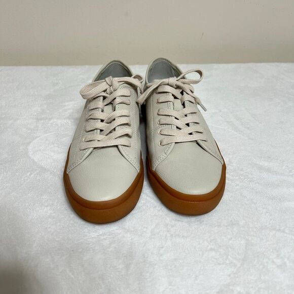 Frye Gia Low Lace Sneakers Ivory 8 Women - Picture 2 of 7